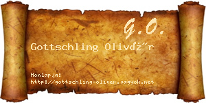 Gottschling Olivér névjegykártya